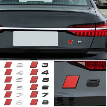 Букви на Лого на Задния Багажник на Кола Заместват Значка Емблема на Метални Стикери За Audi Sline S3 S4 S5 S6 S8 R RS RS3 RS4 RS5 RS6 RS8 Лого