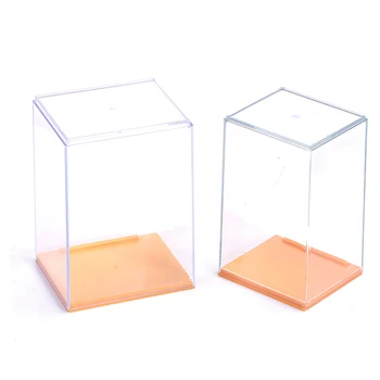 Кутия за съхранение на Настолна стоп-моушън витрина С един Пылезащитным Прозрачен стеллажом за съхранение на слепи кутии
