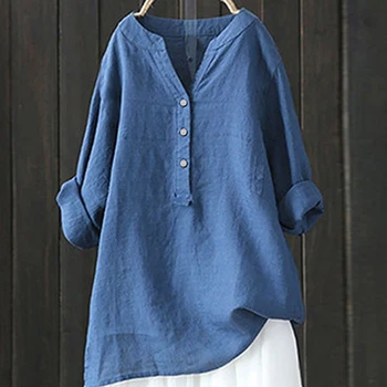 3XL 4XL 5XL Дамски Блузи 2024 Пролет-лято Плюс Размера на тениски, Дамски Дрехи, Корея, Ежедневни риза Оверсайз Голям размер Голяма Корейска Блуза