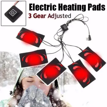 Комплект USB-ястия с електрически нагревател, уличен тематичен топла зимна жилетка с подгряване, накладки за дрехи с топъл със собствените си ръце, за разходки сред природата