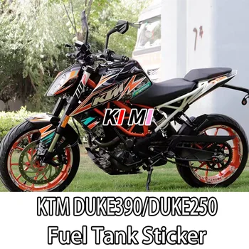 За КТМ DUKE390 DUKE250 пълен размер автомобилна стикер с цветен модел, цветна водоустойчива стикер на горивния резервоар