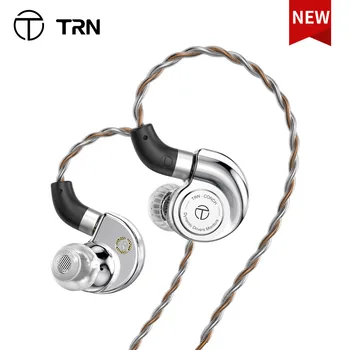 TRN Conch висока производителност DLC-Диафрагмените Динамични Слушалки Hi-Fi с Монитор-линейно Подвижен Кабел за Музиканти-меломани