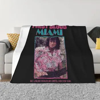 Първа кръв Маями-заместник-Джон Рамбо, плюшевое одеяло на дивана, спално бельо Four Seasons, спални чаршафи