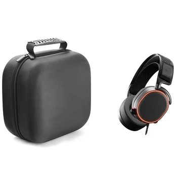 EVA Твърд пътна чанта за носене, чанта за съхранение на преносим, калъф за игрални слушалки SteelSeries Arctis Pro, слушалки