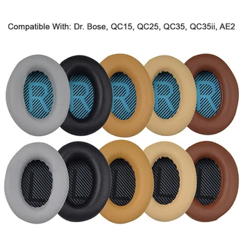 Амбушюры за слушалки, съвместими с Dr. BOSE QC35 QC25 QC15, разменени калъф за възглавници, аксесоари за слушалки