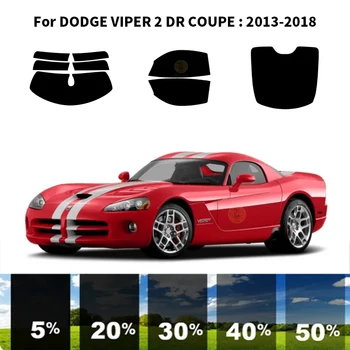Предварително обработена нанокерамика Комплект за UV-Оцветяването на автомобилни прозорци Автомобили Фолио за прозорци за DODGE VIPER 2 DR COUPE 2013-2018