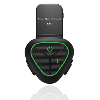 Годишен мотоциклет шлем LX1, Специална Bluetooth слушалки, Преносими Умна слушалките с шумопотискане, зелена