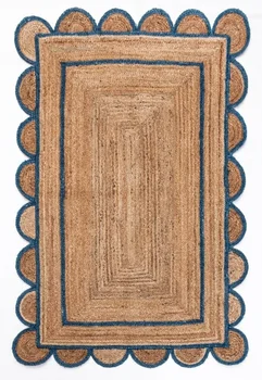 Натурален джутовый килим 100% ръчно изработени плетени пътека, килимче за пода в хола, Обръщане на килима в коридора, Модерен подложка за дома, спални