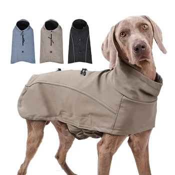 Водоустойчив, мек вълнен плат жилетка за домашни кучета, Топло палто, облекло за кутрета, Зимата е топло яке, Защитно Светоотражающая дизайнерски дрехи за кучета