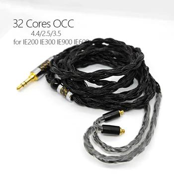 кабел 32 проводниците 4,4 баланс 2,5 mm 3,5 OCC Посеребренный Ъпгрейд за Слушалки