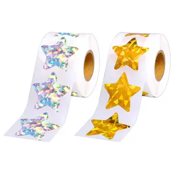 500шт Мотивиращи етикети Хартиени бирок със звездите на Етикети ръчно изработени за опаковане на подаръци Празнични опаковки за дома за рожден Ден