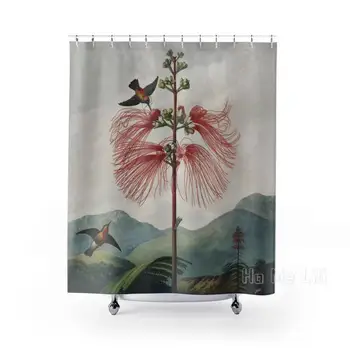 Декор на банята в стил Mountain Art Bird Flower Nature