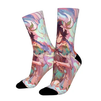 Директни чорапи Commissions Zines Genshin Impact мъжки и дамски летни чорапи с принтом от полиестер