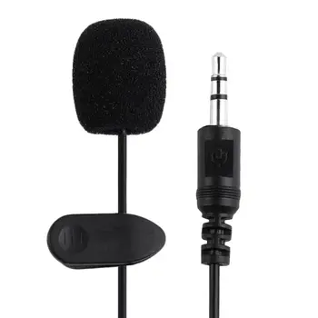 Кабелен микрофон, 3,5 мм Петличный Усилвател на звука за обучение на речта Микрофон за мобилен телефон PC