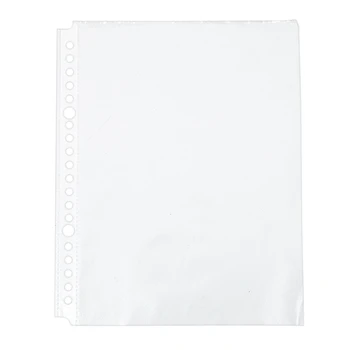 Опаковка от 600 перфорирани и прозрачни джобове с формат А5 - пластмасови папки поли