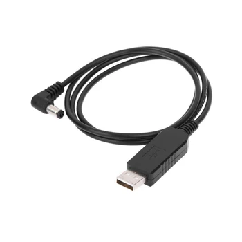 2 елемента Черен Преносим адаптер Входна радио USB Зарядно устройство за Базово свързване на Гъвкав кабел за зареждане на Линия аксесоари за Baofeng