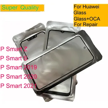 10 бр./лот за Huawei P Smart Z Тъчпад Предното външно стъкло LCD обектив P Smart S 2020 2021 2019 Стъкло с ОСА