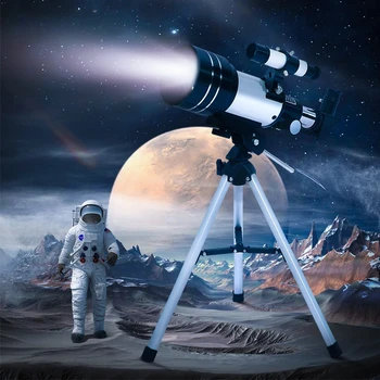 Професионален Астрономически Телескоп F30070M с 150-Кратно увеличение HD Мощен Преносим Статив за Нощно Виждане Deep Space Star View Moon