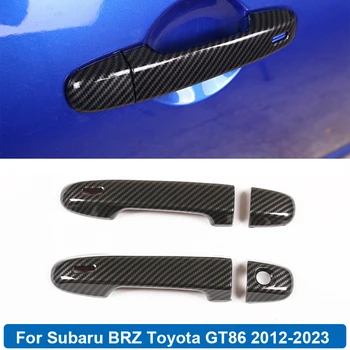 Облицовка на външни дръжки на вратите Етикети ABS Защитни Декоративни панел за Subaru BRZ и Toyota GT86 2012-2023 Автомобилни Аксесоари
