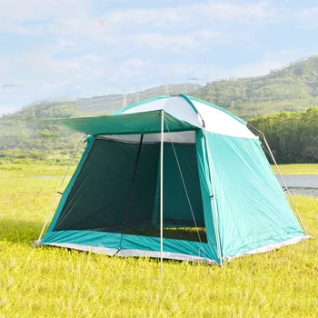 300x300x215 см Сгъваема преносима водоустойчив ветрозащитная палатка за къмпинг, за 4-6 души, голяма беседка, навес от слънцето Barraca Camping