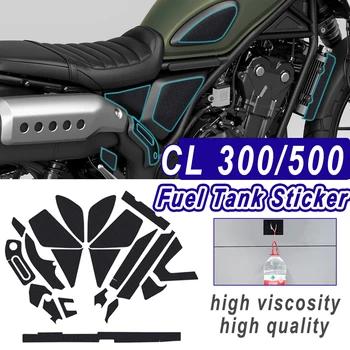 За Honda CL300 CL500 Аксесоари Нови Етикети На Горивния Резервоар на Мотоциклет CL 300 500 2023 Защита От подхлъзване Етикети Против надраскване