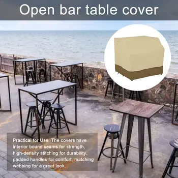 Открит бар на Кутията барного масата 210D Прахоустойчив, Водоустойчив Навес от слънцето Балкон Градински мебели Прахоустойчив калъф