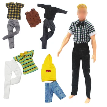 1 комплект 30-сантиметровой кукольной дрехи, мъжки дрехи за обличане на кукли, спортни костюми в различни стилове, кукла гадже