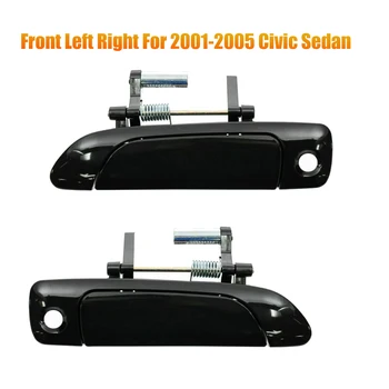 Ляво предните външни дръжки на вратите, черни LH Нови за седан Honda Civic 2001-2005 година на издаване