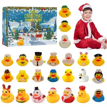 24 Дни 2023 Коледен Адвент-календар Креативни Коледни Аксесоари с гумена патица Подаръчни Сувенири за детски партита