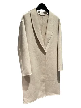 Кашемировое палто съраунд шивашки ежедневна мода 2024 новост зимата 1031