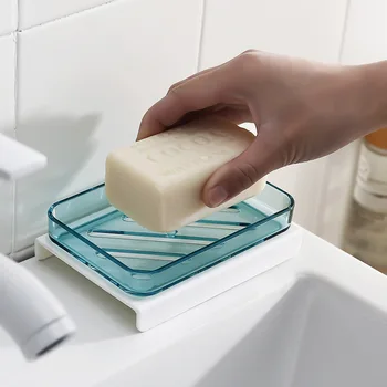 Поставка за сапун ястия Тоалетна Мивка За баня Сапунерка С Сливным Тава Творческа Пластмасови пране сапун