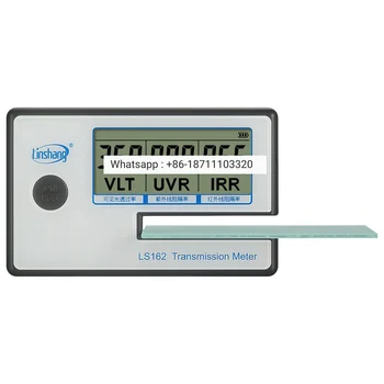 Портативен Измерител на лента LS162 за оцветяване на стъкло слънчеви филм с коефициент на топлопреминаване на VL, коефициент на блокиране на отклонения UV и IR радиация
