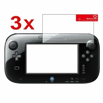 3 x Прозрачно Защитно Фолио За Екрана на LCD-Защитно Фолио, Защитно покритие за Wii U Gamepad Screen Protector Skin