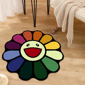 Подложка за спални, правоъгълна подложка с цветен модел, класически килими за хол, детски кухненски стълби, Противоскользящий килим