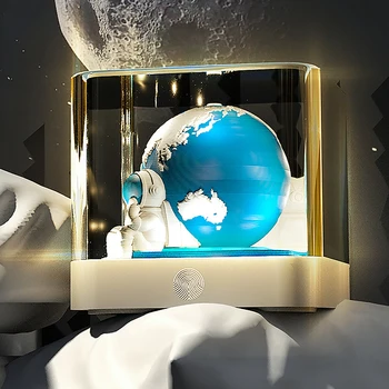 3D Хартиени Изваяни Орнаменти Earth 2024 Year Of The Dragon Настолен Календар С Led Ночниками Творчески Паметни Подаръци