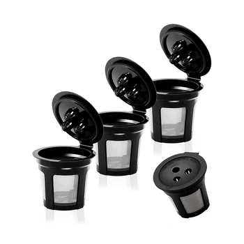 4 Опаковки Многократно Капсули K Чаша за Кафе Ninja Dual Brew, Филтри за Многократна употреба K Pod За Редовни Чаши K, Кафе Аксесоари