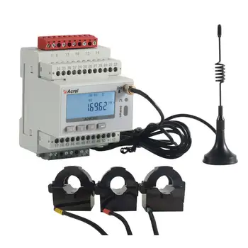 Acrel ADW300 Ин 4G Smart Meter 3 Фаза на Rs485 MQTT с Отвор за Сензора на Ток 150-300A 24 мм За Строителството/Слънчева/Машинно Монитор