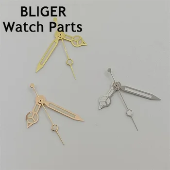 Часовникът Bliger silver от розово злато BGW9 със светещи стрелки са подходящи за механизъм 3135 NH35