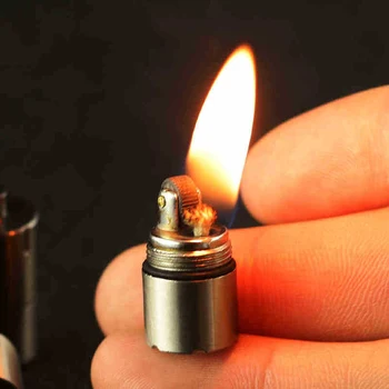 2024 Креативна Ретро Мини-Керосин Запалка Преносима Метална Ветрозащитная Градинска Запалка На Върха На Пръста Си Капсульная Запалка Мъжки Подаръци