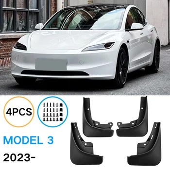 Нов ъпдейт За Tesla Model 3 2023 - Калници Калници Калници Предното и Задното Крило Auto Styline Автомобилни Аксесоари