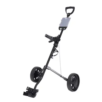 Сгъваема количка за голф с регулируем ъгъл на наклон на дръжката на 2 колела Преносим модел количка е Лесна количка за голф за деца