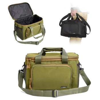 Многофункционална холщовая чанта за риболов, лаптоп раница, чанта за риболовни принадлежности, риболовна стръв, макара, калъф за удочек