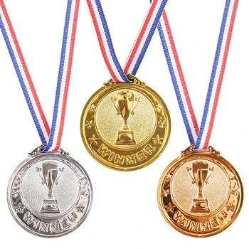 Златен Сребърен Бронзов Награда Медал за Победител Награда Награди Футболен Състезания Награда Медал за Сувенири Подарък Спорт На открито Детски Играчки