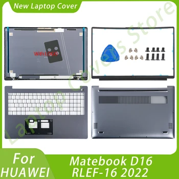 Корпус Калъф HUAWEI Matebook D16 RLEF-16 2022 LCD Делото Предната Рамка, Поставка За Ръце Долен Корпус от Калъфи За Преносими компютри Заместват 16 инча