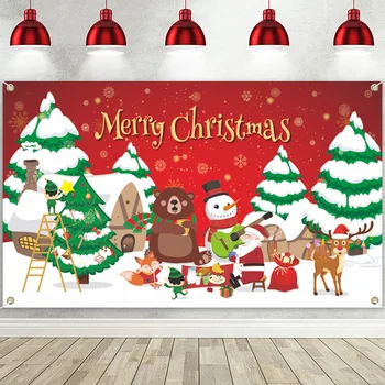 Коледен фон тъкан гоблен украса на градината подпори празнични аксесоари за партита за рожден ден фон плат предмети от бита