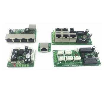 5-пинов ethernet switch печатна платка за модул 10/100 Mbit/с 5-портов суич PCBA такса OEM дънна Платка ethernet комутатор 5 RJ-45 Жични