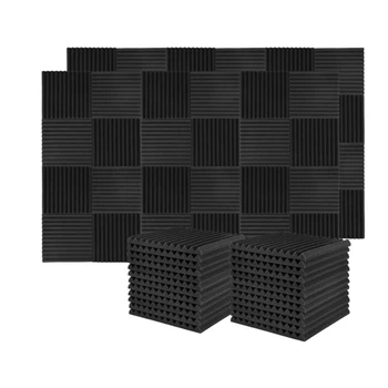 60 Бр Звукоизоляционная дъска Звукоизоляционная студийная пяна, за звукоизолация на стени, за домашно студио, 2,5 X 30X