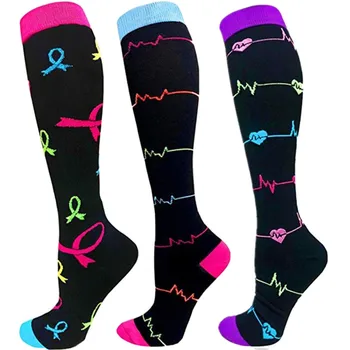 Мъжки И женски компресия чорапи за облекчаване на мускулната умора, отоци при бременност и раждане 20-30 мм hg. супена най-Добрият подарък за медицински сестри, за възрастни, диабетици