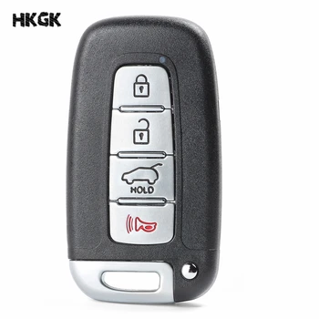 Смяна на 4 бутони, умно дистанционно управление, чанта за автомобилни ключове, поставяне, с неразрезанным нож за Hyundai Elentra Genesis Coupe за Kia