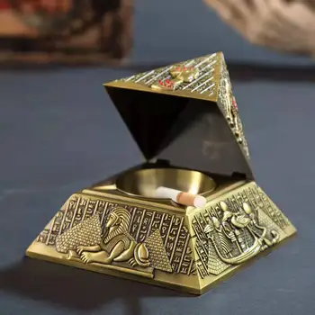 Творческа Обстановка мебели Египетски фараон Метална Пирамидални Пепелник - Аксесоари за пушачи, Пепелник за треви и плевели